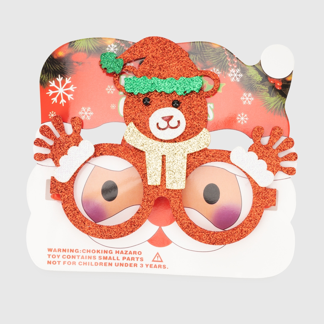 Фото Новогодние очки "Медведь" HH5244 Разноцветный (2000990241238)(NY)