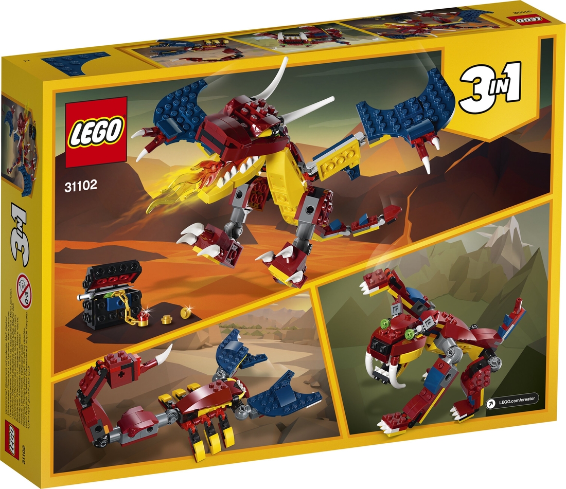 Фото Конструктор Lego Creator Огненный дракон (31102)