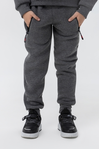 Фото Спортивные штаны однотонные для мальчика Atescan 2207 128 см Серый (2000990079602W)