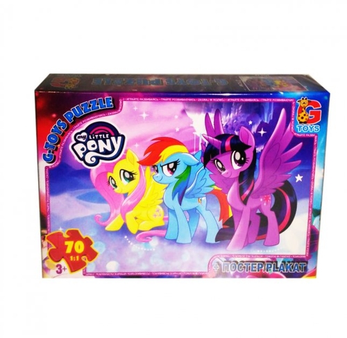 Пазл G-Toys із серії "My little Pony" (Моя маленька поні), 70 ел. MLP014 (4824687632530)