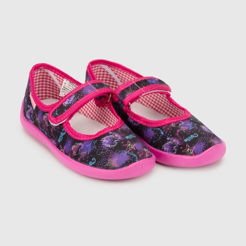 Фото Комнатные туфли для девочки Vitaliya 001 Сердце 31,5 Сиреневый (2000990369918А)