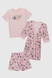 Комплект халат+піжама для дівчинки Nicoletta 85659 146-152 см Рожевий (2000990637307A) Фото 1 з 14