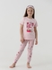 Піжама для дівчинки Mini Moon 7032 146-152 см Рожевий (2000990500342A) Фото 1 з 21