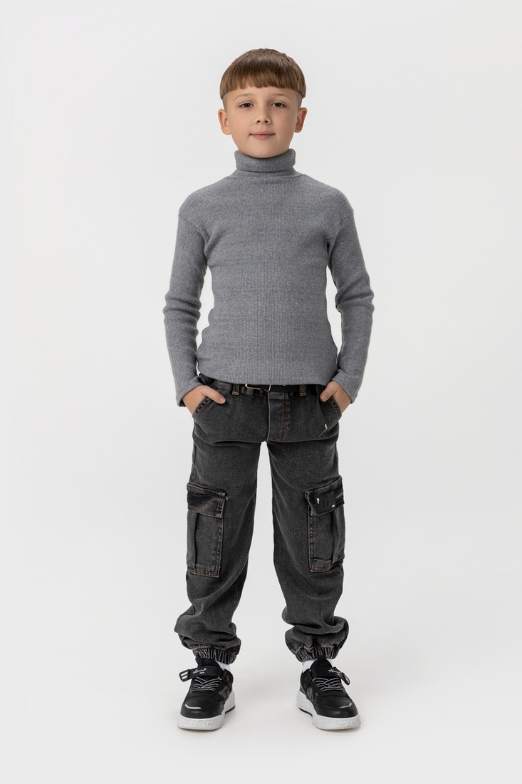 Фото Джинси з манжетом для хлопчика ADK 1045 146 см Сірий (2000990161222D)