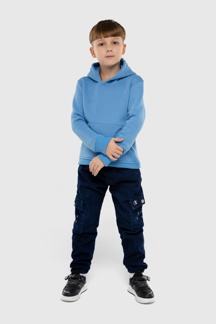 Фото Джинсы с манжетом для мальчика Pitiki 2029 152 см Синий (2000990127525W)