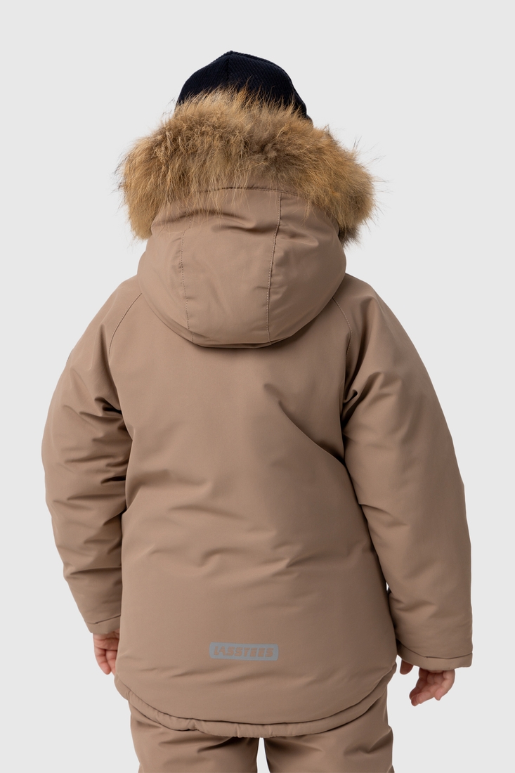 Фото Комбінезон для хлопчика Snowgenius H38-08 куртка + штани на шлейках 116 см Бежевий (2000989630586W)