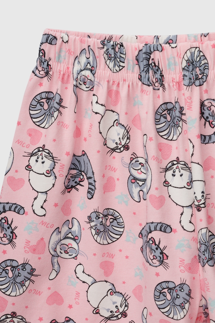 Фото Комплект халат+піжама для дівчинки Nicoletta 85659 146-152 см Рожевий (2000990637307A)