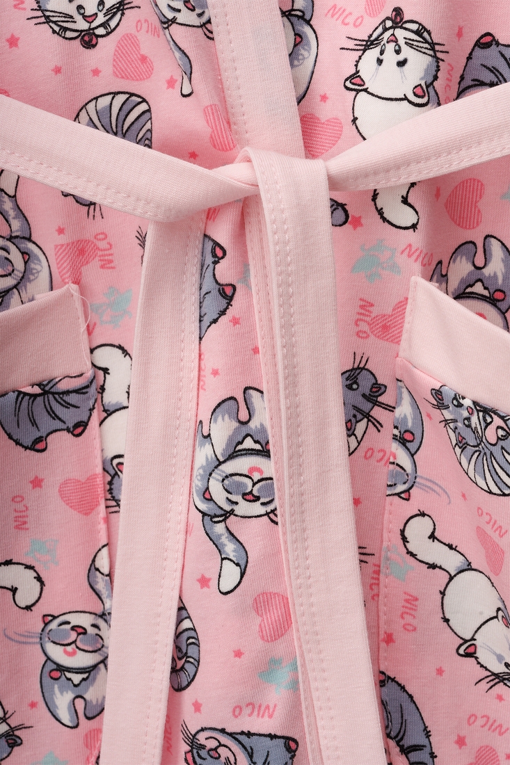 Фото Комплект халат+пижама для девочки Nicoletta 85659 146-152 см Розовый (2000990637307A)