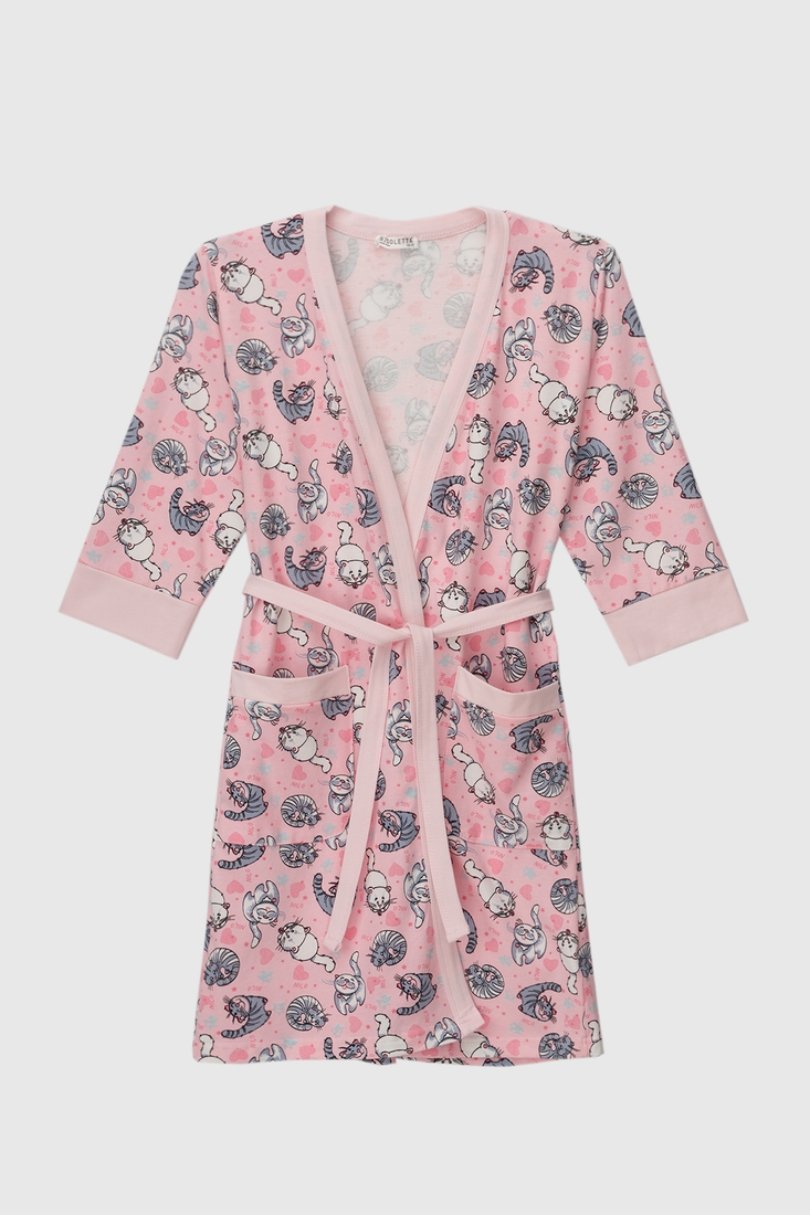 Фото Комплект халат+пижама для девочки Nicoletta 85659 116-122 см Розовый (2000990637277A)