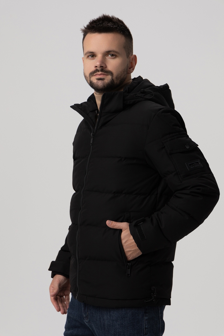 Фото Куртка зимова чоловіча 666-9 4XL Чорний (2000989889120W)
