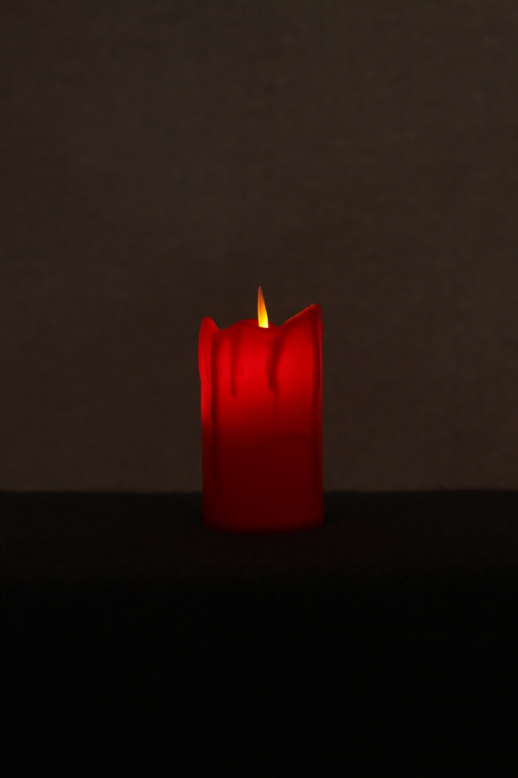 LED свеча 263 9 см Красный (2000989483762A)