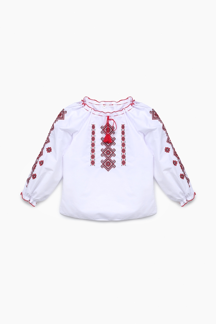 Фото Рубашка с вышивкой для девочки КАЗАЧОК ЯРИНКА 164 см Красный (2000902199367D)