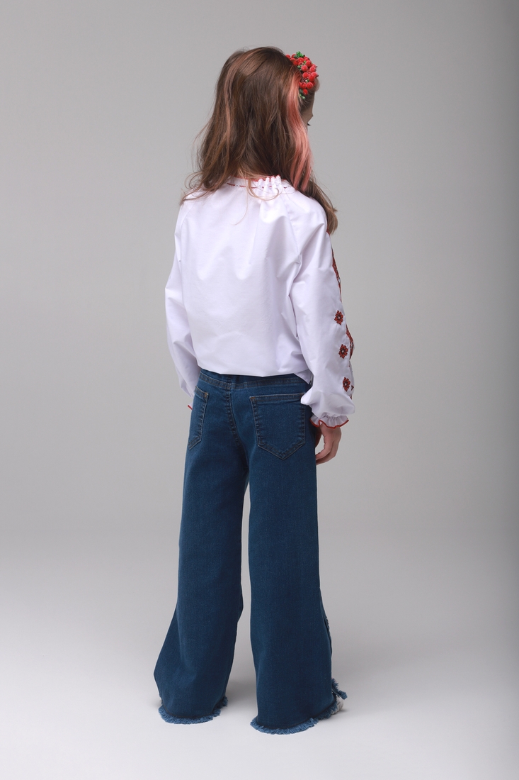 Фото Рубашка с вышивкой для девочки КАЗАЧОК ЯРИНКА 152 см Красный (2000902199350D)