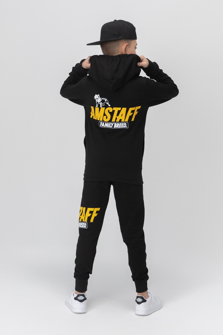 Фото Спортивный костюм для мальчика (кофта, штаны) AZN 826 170 см Черно-желтый (2000989968689D)