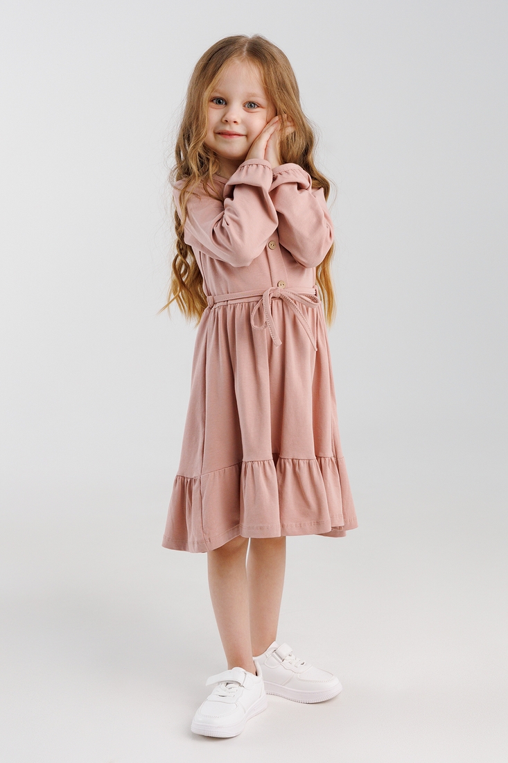 Фото Платье однотонное для девочки Atabey 10364.0 110 см Темно-пудровый (2000990419552D)