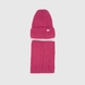 Набір шапка+шарф для дівчинки AGBO Valentino 50-52 Бордовий (2000990214843W) Фото 3 з 11