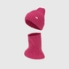 Набір шапка+шарф для дівчинки AGBO Valentino 50-52 Бордовий (2000990214843W) Фото 1 з 11