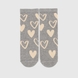 Шкарпетки для дівчинки V&T ШДК144-024 Сердечка 22-24 Сірий (2000990201843A) Фото 4 з 7