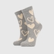 Шкарпетки для дівчинки V&T ШДК144-024 Сердечка 22-24 Сірий (2000990201843A) Фото 1 з 7