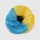 Заколка 25198 квіточка 6 см Желто-голубой (2000989910459A) Фото 1 из 3