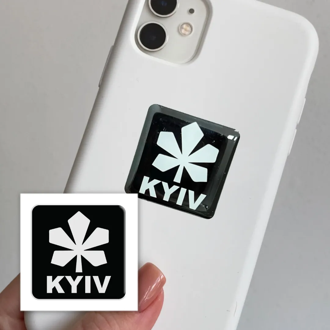 Фото 3D стікер KYIV black Tattooshka SX-123 (4829000012013)