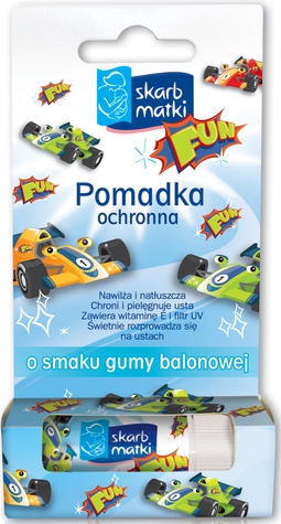 Помада захисна для дітей зі смаком жувальної гумки Skarb Matki 1958 6,5 г (5901968019583)