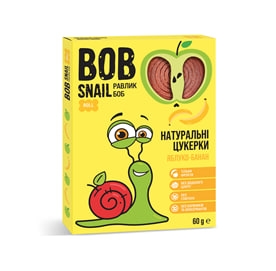 Bob Snail цукерки яблучно-бананові 60г 5411 П (4820219345411)