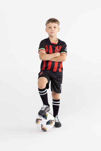 Фото Футбольна форма для хлопчика BLD МИЛАН IBRAHIMOVIC 110 см Чорно-червоний (2000989681625A)