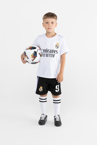 Фото Футбольна форма для хлопчика BLD РЕАЛ МАДРИД BENZEMA 122 см Білий (2000989681106A)