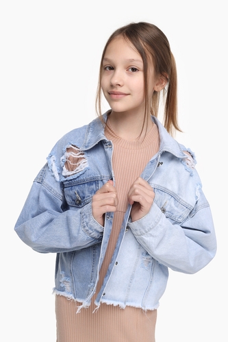 Фото Куртка для девочки S&D MK6034 176 см Синий (2000989561361D)