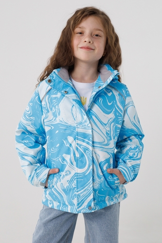 Фото Куртка для девочки Snowgenius D639-08 140 см Голубой (2000990235282D)