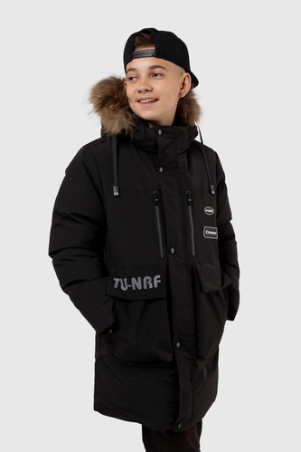 Фото Куртка для хлопчика A21 170 см Чорний (2000989609162W)