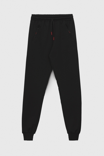 Фото Спортивні штани однотонні для хлопчика Atescan 2004 176 см Чорний (2000990540515D)