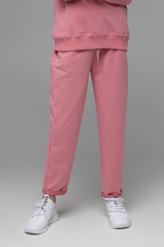 Фото Спортивні штани однотонні прямі для дівчинки SAFARI 60188 164 см Рожевий (2000989506201D)