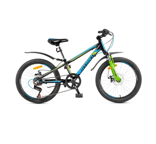 Фото Велосипед TURBO DISK 20 темно синий с зеленым (2000904429493)