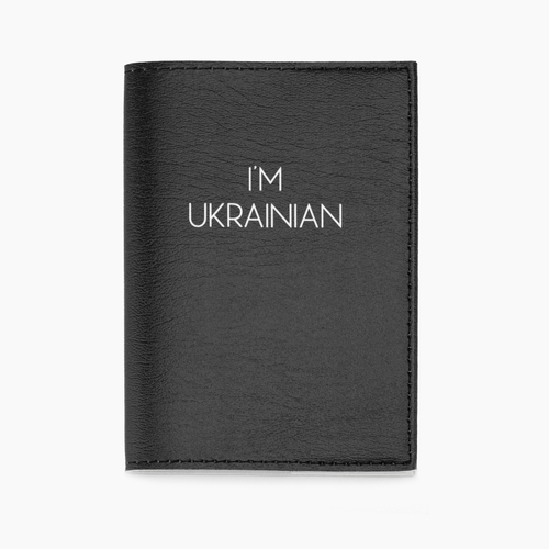 Фото Обкладинка для паспорта 312 IM UKRAINIAN One size Чорний (2000989765523A)