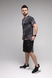 Фитнес костюм футболка+шорты мужской Speed Life XB-0061 S Темно-серый (2000989515609A) Фото 2 из 24
