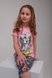 Костюм для дiвчаток (футболка+Велотреки) Baby Show 16090 110 Рожевий (2000989453062S) Фото 2 з 13