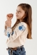 Сорочка з вишивкою для дівчинки Cuento 3032 116 см Бежевий (2000990264138A) Фото 5 з 15