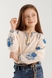 Рубашка с вышивкой для девочки Cuento 3032 134 см Бежевый (2000990264169A) Фото 4 из 15