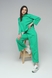 Спортивні штани палаццо жіночі Poncik 21570 L Зелений (2000989496908D) Фото 6 з 14