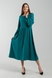 Платье однотонное женское 605 54 Зеленый (2000990349590D) Фото 1 из 11