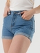 Шорты джинсовые женские 608 2XL Голубой (2000990377586S) Фото 2 из 10