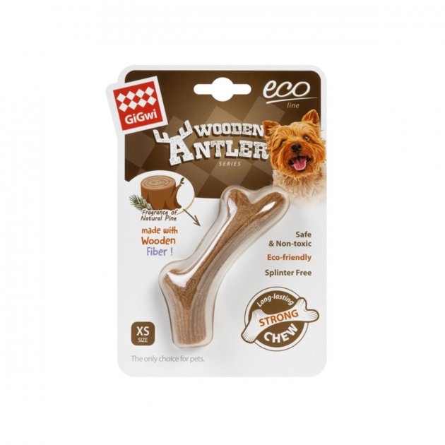 Іграшка для собак GiGwi Ріг жувальний Wooden Antler XS (4823089344300)