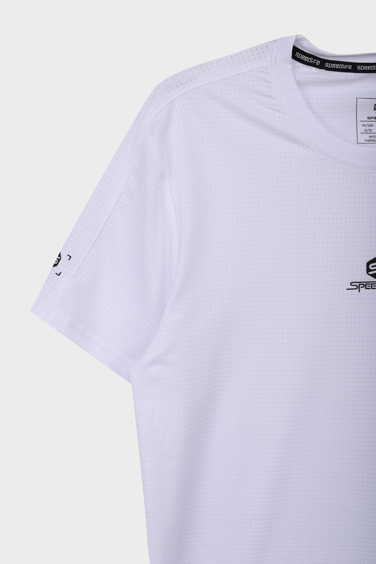 Фото Фітнес футболка однотонна чоловіча Speed Life XF-1471 S Білий (2000989516835A)