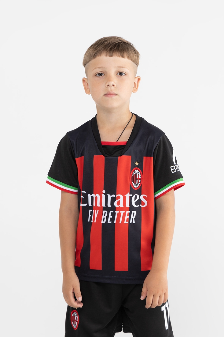 Фото Футбольна форма для хлопчика BLD МИЛАН IBRAHIMOVIC 152 см Чорно-червоний (2000989681694A)