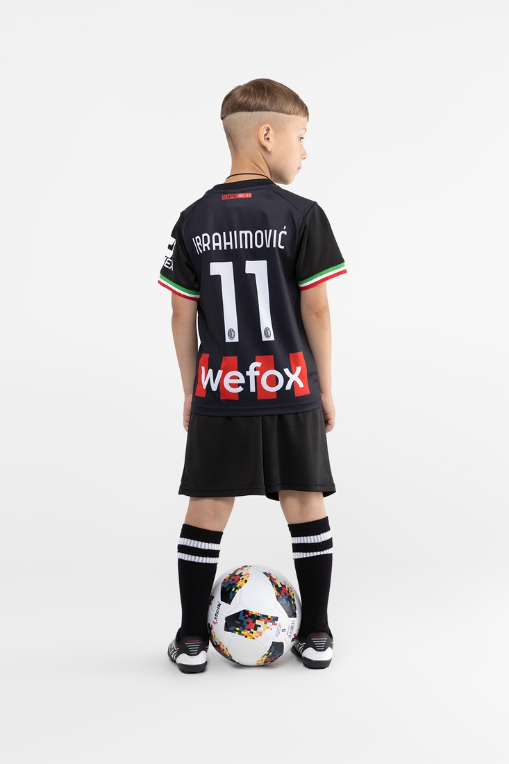 Фото Футбольна форма для хлопчика BLD МИЛАН IBRAHIMOVIC 152 см Чорно-червоний (2000989681694A)
