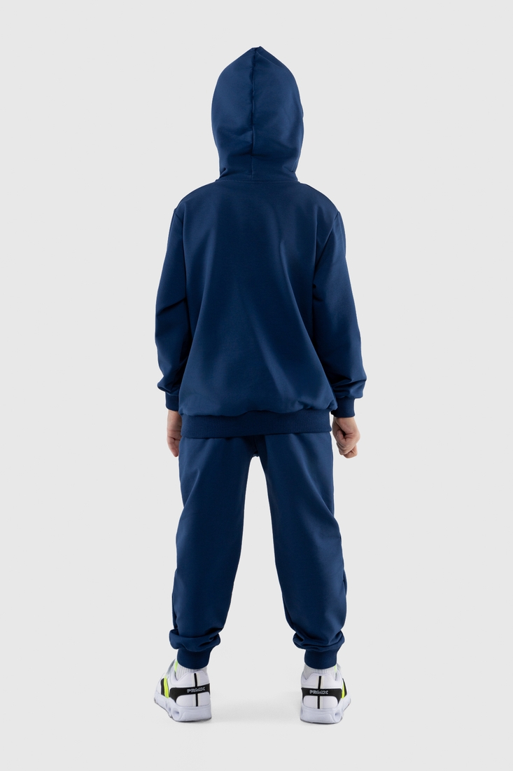 Фото Костюм для хлопчика (худі+штани) Ecrin 2501 140 см Темно-синій (2000990222770D)