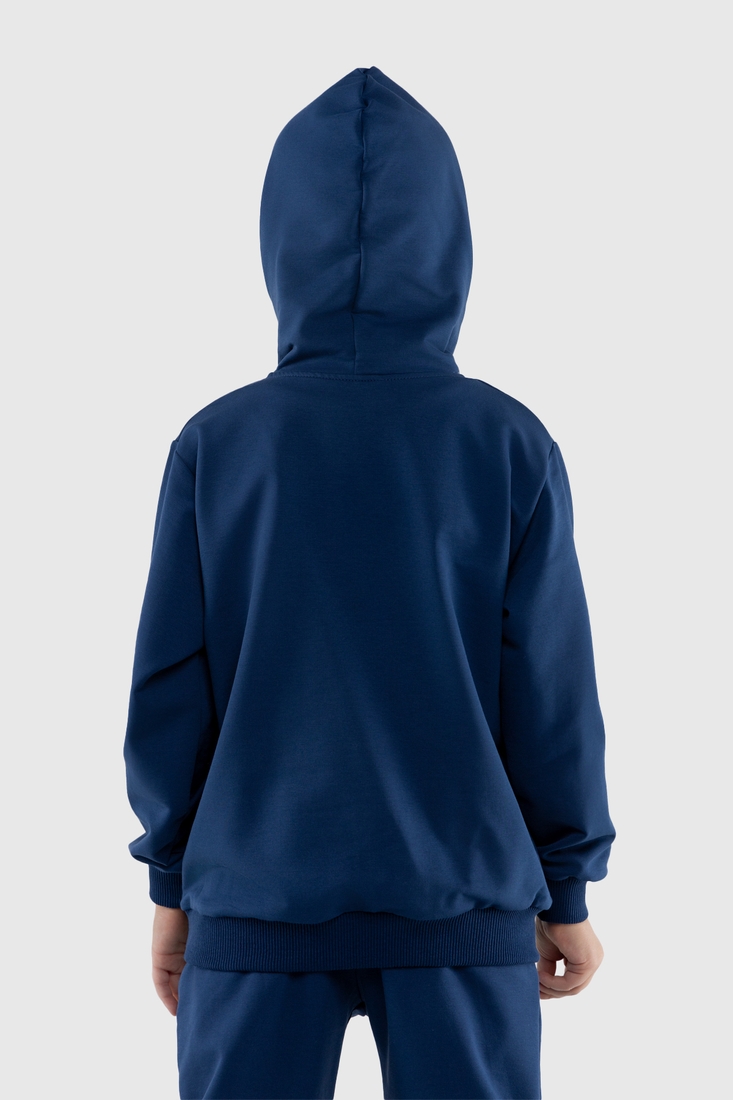 Фото Костюм для хлопчика (худі+штани) Ecrin 2501 140 см Темно-синій (2000990222770D)