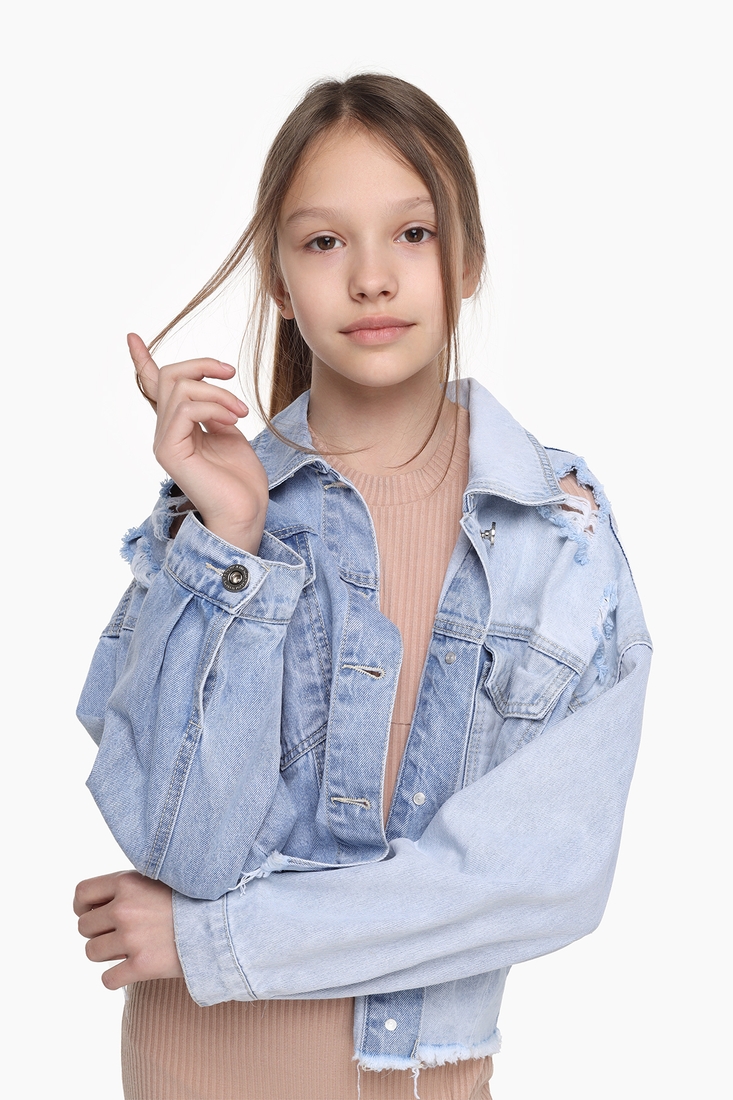 Фото Куртка для дівчинки S&D MK6034 176 см Синій (2000989561361D)